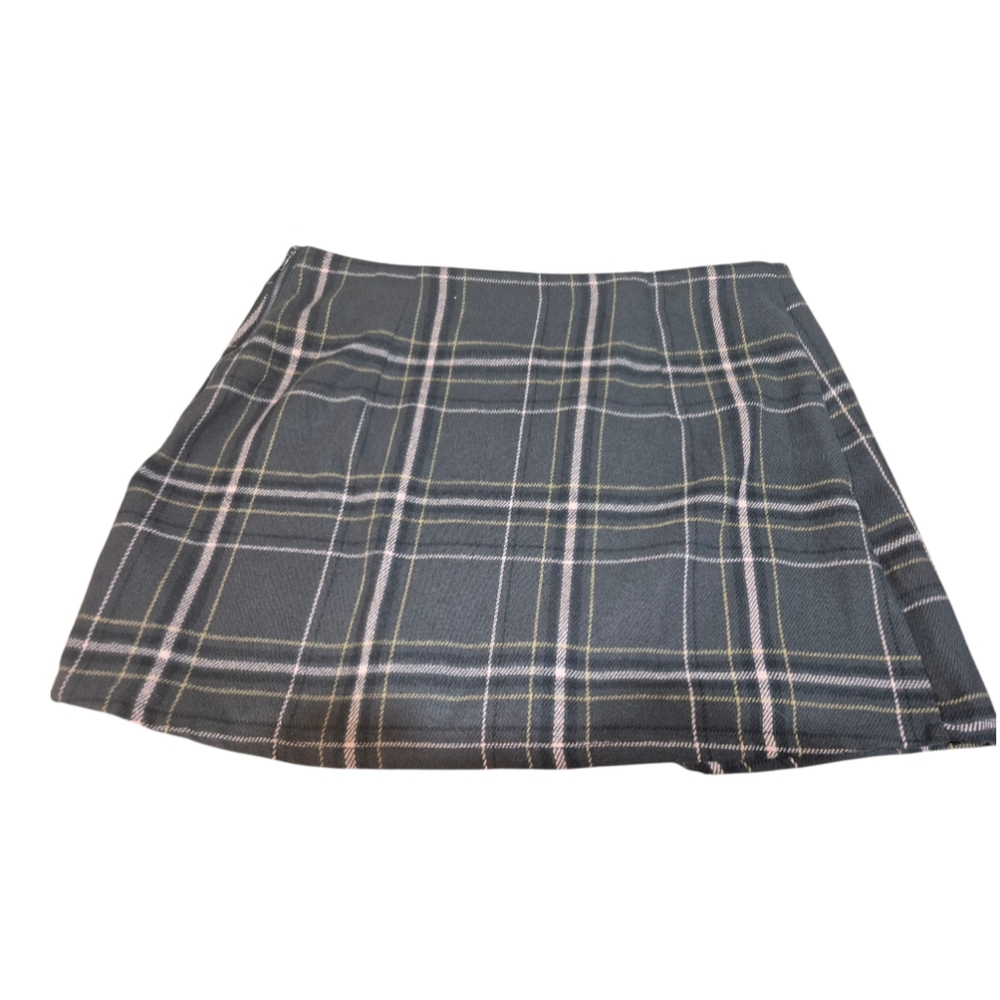 No Boundaries Flannel Plaid Mini Skirt 15/17 Altmom Soft Grunge